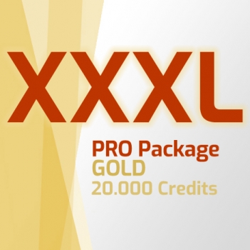 SPECIAL "XXXL" CREDIT PACKAGE with 20,000 credits and 20% discount!